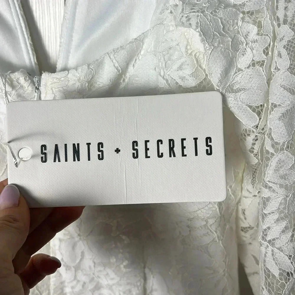 Saints and Secrets micro mini lace dress size XS - Picture 7 of 12
